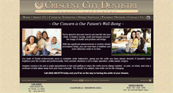 Desktop Screenshot of crescentcitydentistry.com